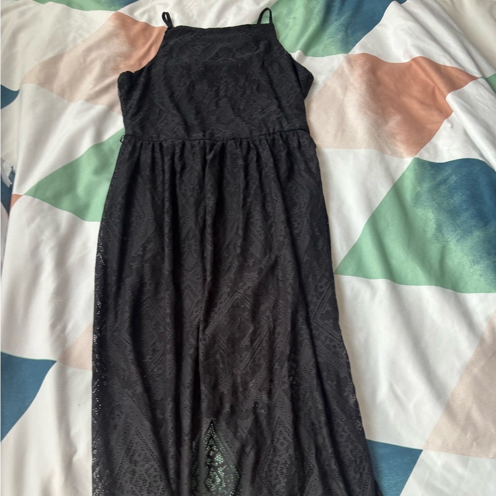 Rue21 Black Lace Maxi Dress